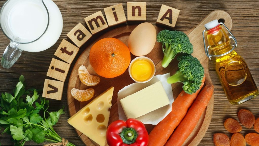 6 Essential Vitamins: (Vitamin A)
