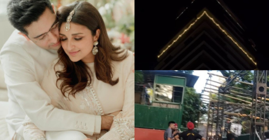 Parineeti Chopra and Raghav Chadha’s Wedding Festivities Kick Off with Mumbai House Lighting Up